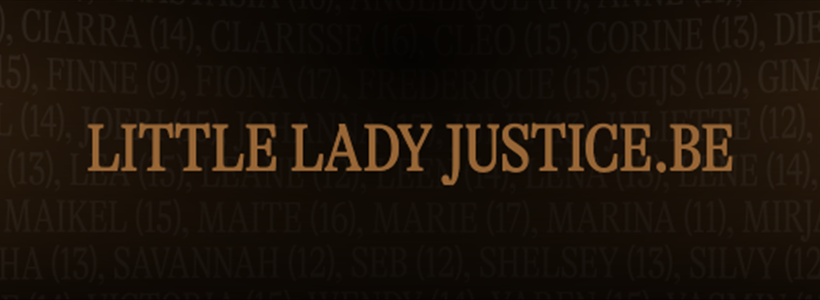Child Focus plaatst een standbeeld van Little Lady Justice voor het justitiepaleis van Antwerpen